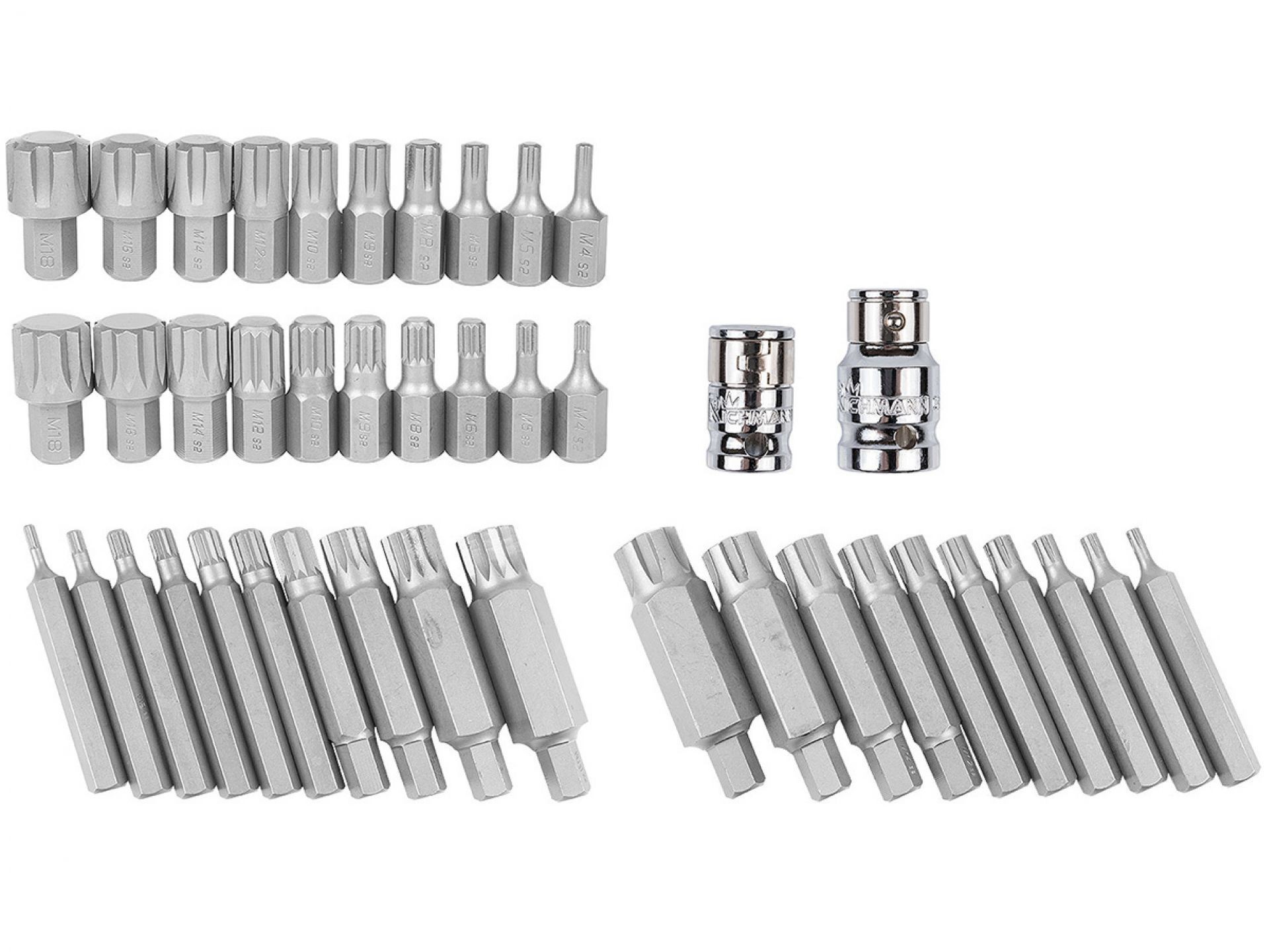 LLAVES CON PUNTAS SPLINE XZN M4-M18 Y RIBE M4-M18, INSERTO PORTADOR S2 42 ELEM - Imagen 4