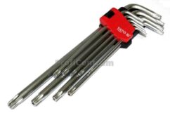 LLAVES TORX TORXY T10-T50 CON ORIFICIO LARGO 9 uds. CR-V YATO