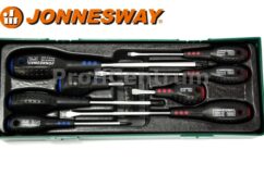 JUEGO DE DESTORNILLADORES CON INSERTO PARA CARRO 8 UDS. JONNESWAY