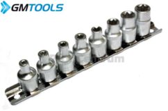 VASOS TORX E4-E14 3/8' 8 PZ CR-V SOBRE CARRIL