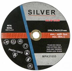 DISCOS DISCO 230x1.9mm PARA CORTE METAL, ACERO