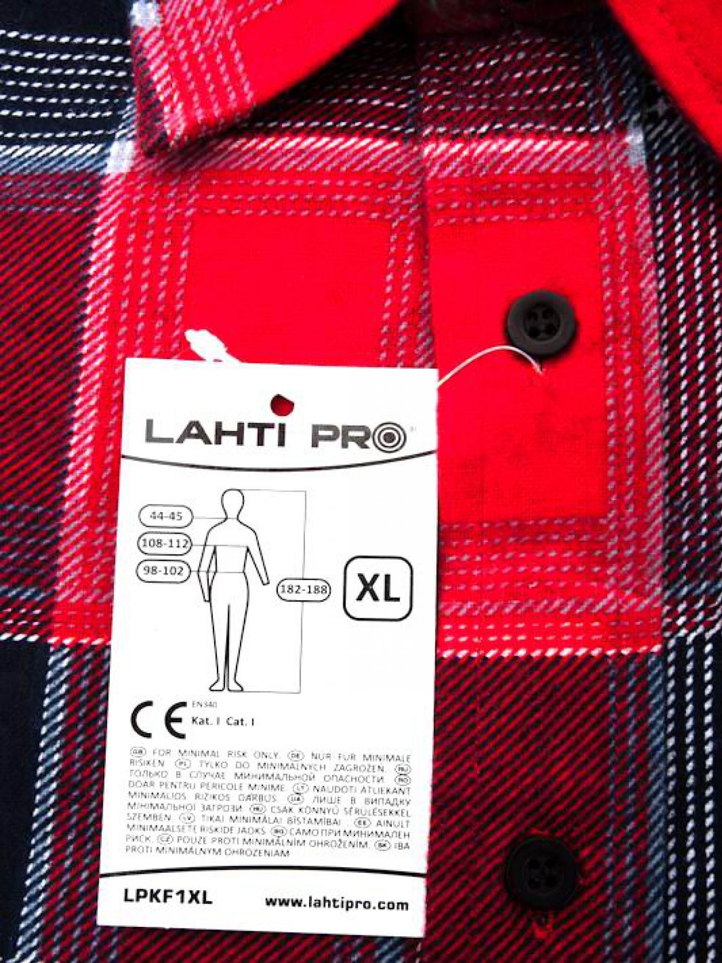 CAMISA DE TRABAJO DE FRANELA S 164-170 LAHTI PRO - Imagen 6