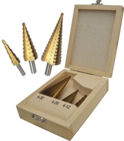 BROCAS PASO-CONO TITANIO 4-32MM 3 UD.