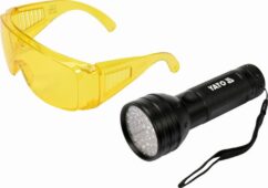COMPROBADOR DE FUGAS AIRE ACONDICIONADO CONTRASTE LINTERNA UV 51 LED YATO