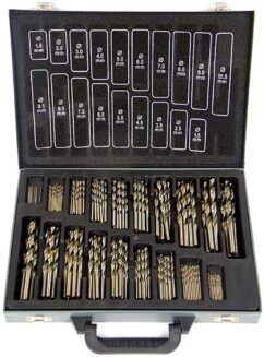 TALADRO HSS METAL TALADROS 170PZS 1-10MM JUEGO DE BROCAS