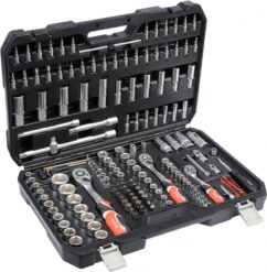 JUEGO DE HERRAMIENTAS 1/4'' 3/8'' 1/2'' JUEGO 173 PZAS