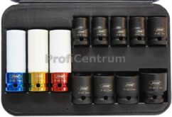 VASOS DE IMPACTO PARA LLANTAS DE ALUMINIO 10-27 MM CR-MO 1/2' 12 UDS