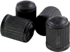 TAPONES DE VÁLVULA, VÁLVULA DE RUEDA, NEGRO, 50 PIEZAS