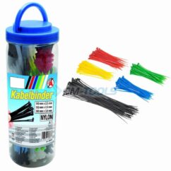 Bridas para cables autoblocantes, juego de 450 bridas para cables.