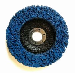 Disco abrasivo muela no tejida 125mm Azul, para limpieza de óxido, pintura, etc.