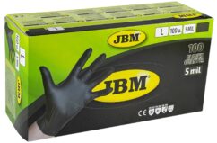 GUANTES PROTECTOROS DE NITRILO, NEGROS, L, 100 UDS. APROBACIÓN CE