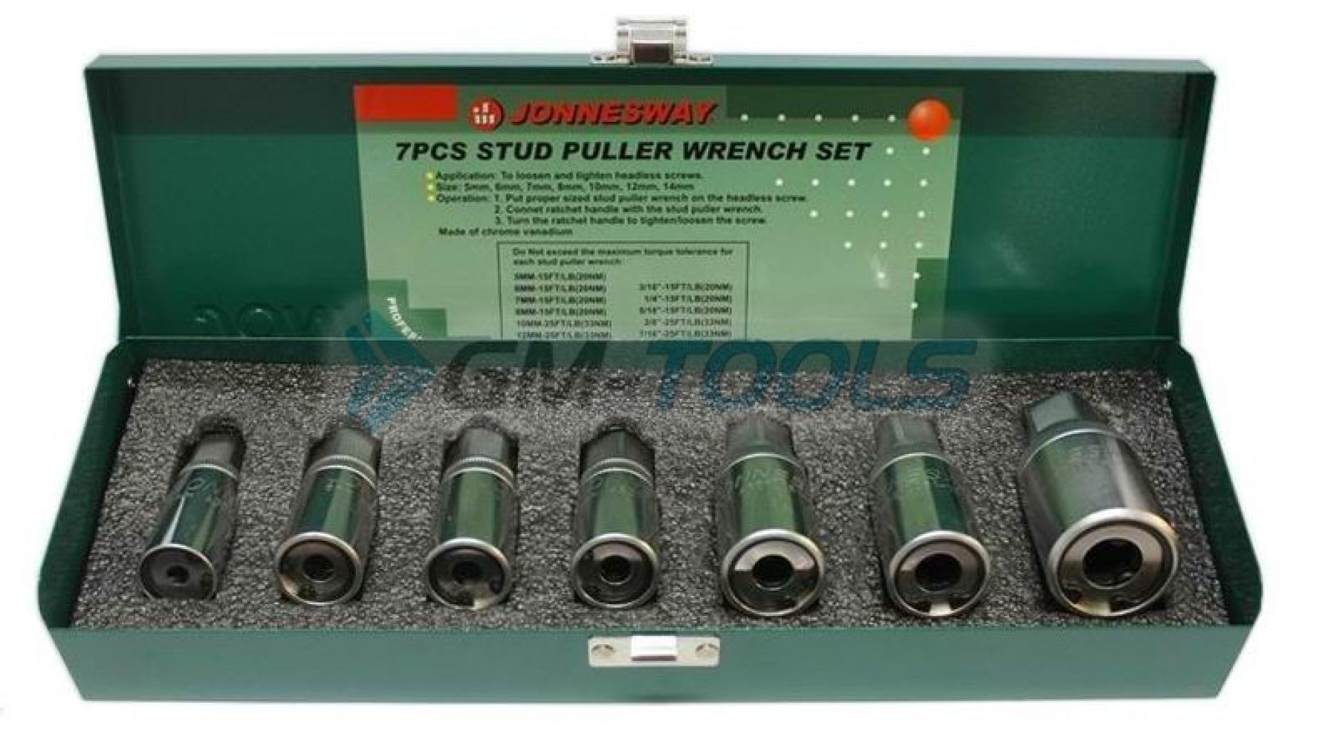 LLAVES DE VASO PARA TORNILLOS Y PASADORES ROTOS 5-14MM JONNESWAY
