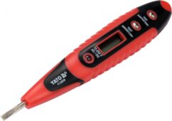 LCD PROBADOR DE VOLTAJE 12-250V TUBO DE PRUEBA YATO PROBADOR