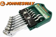 LLAVES COMBINADAS ARTICULADAS CON CARRACA, Jonnesway