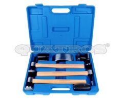 Juego de herramientas de chapa: martillos, plátanos, yunques, juego de 7 piezas.