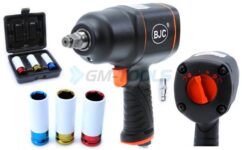LLAVE DE IMPACTO NEUMÁTICA 1/2 1550Nm + VASOS BJC
