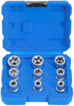 LLAVES TORX VASOS TORX-E E10-E24 1/2' 9PZS SATRA