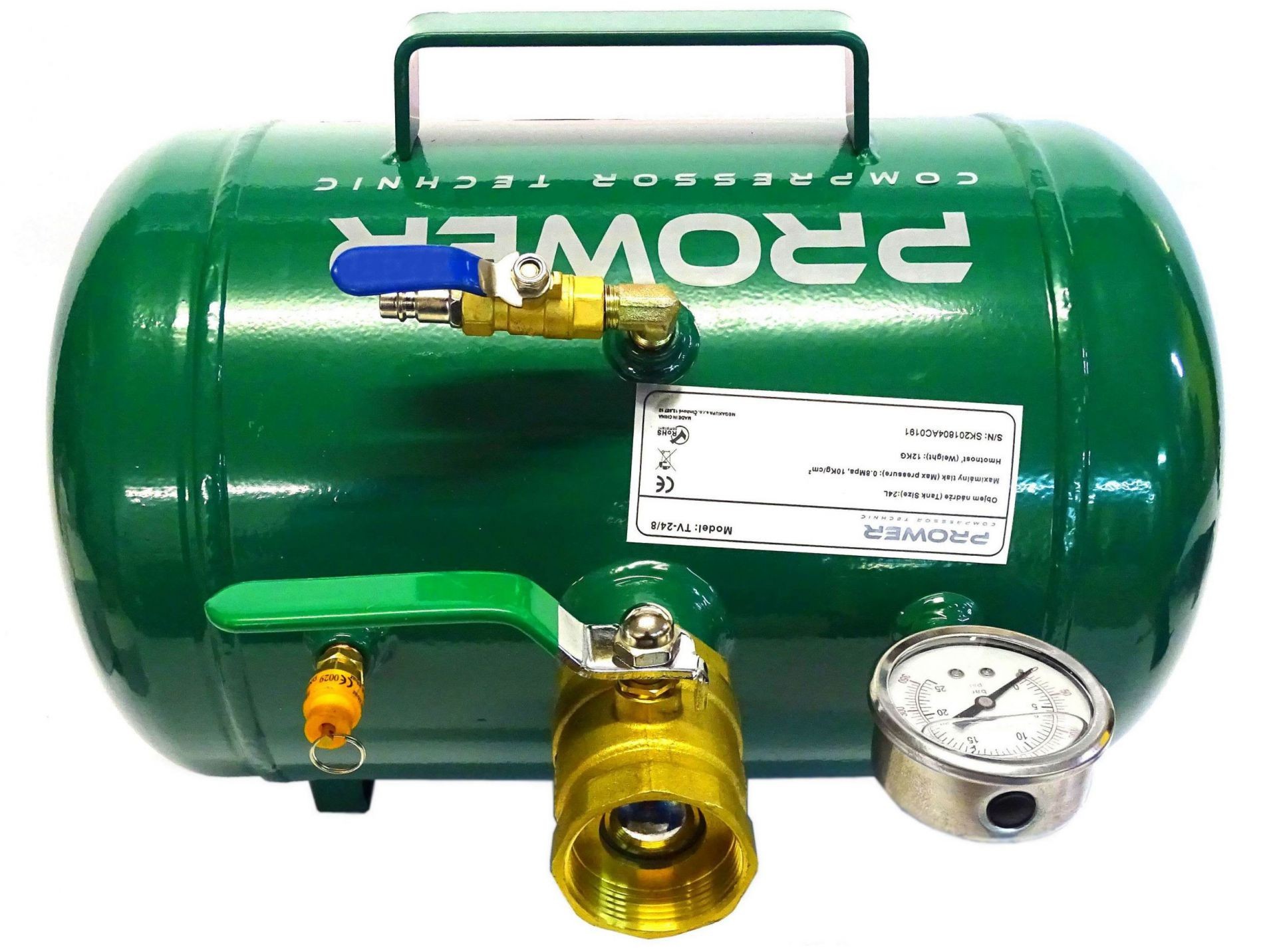 INFLADOR DE DEPÓSITO A PRESIÓN PARA INFLAR RUEDAS 24L - Imagen 5