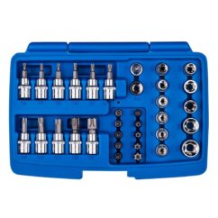 JUEGO DE PUNTAS DE VASO TORX CON AGUJERO 34CZ E4-E20, T10-T60