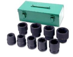 Juego de vasos de impacto 24-50 mm 1' CR-MO 9 piezas. Jonesway