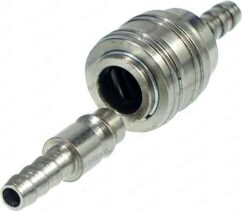 Conector rápido manguera neumática clavija M6 + toma JBM
