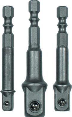 ADAPTADORES DE BROCA PARA VASOS 1/4' 3/8' 1/2' 3 UDS. CÓNDOR