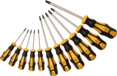 Destornilladores Torx T6-T40 con orificio, magnéticos, juego de 11 piezas.