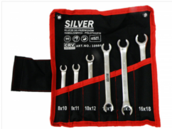 LLAVES PARA TUBO DE FRENO 6 ELEMENTOS. 8-18mm PLATA
