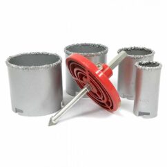 Sierras perforadoras de tungsteno para hormigón, 4 uds. PLATA