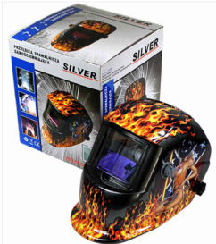 Casco de soldadura con oscurecimiento automático PLATA