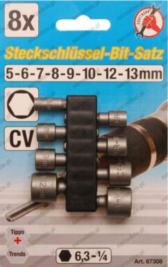 Puntas - vasos, 8 piezas, 5-13 mm KRAFTMANN
