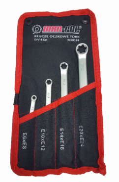 LLAVES DE ANILLO TORX DE 4 PIEZAS (6-24 mm)