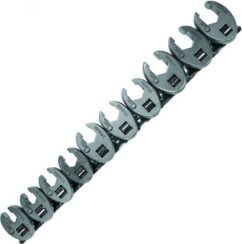 Llaves de vaso abiertas, acodadas, para cables, tubos 3/8', 10-19 mm, 10 piezas. Condor-Alemania