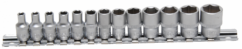 VASOS 6 LADOS 1/4'' 4-14 MM 13 PZS BGS-Technic, Alemania