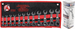 LLAVES COMBINADAS CORTAS 10-19 MM CON CARRACA 12 UDS.