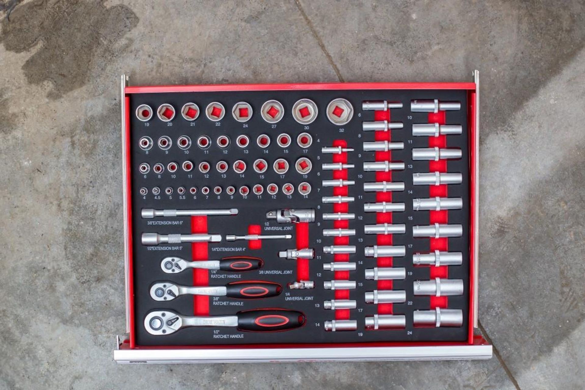 CARRO MUEBLE DE TALLER DE 7 CAJONES CRV 250 ELEMENTS - Imagen 5