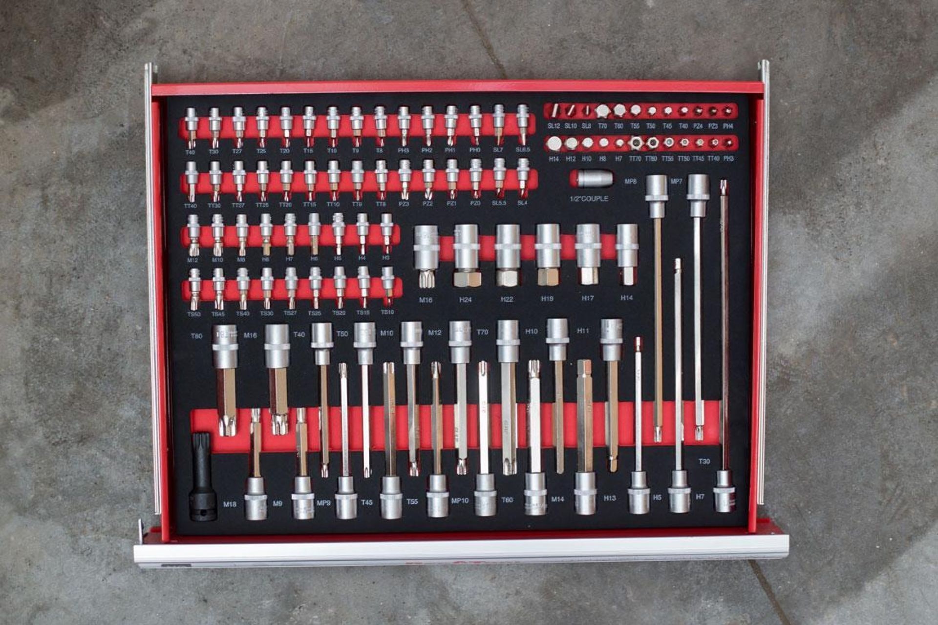 CARRO MUEBLE DE TALLER DE 7 CAJONES CRV 250 ELEMENTS - Imagen 8