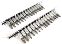 PUNTAS TORX IMBUS PZ PH, CRUZADA PLANA, CON VASO 1/4", 30 PIEZAS.