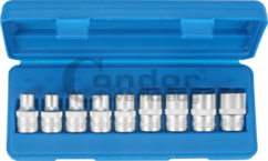 VASOS TORX E10-E24 1/2'' 9 UDS. CÓNDOR