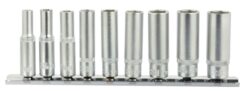 VASOS LARGOS 5-13 mm JUEGO DE VASOS 1/4'' 6-KT CR-V 9 EL.