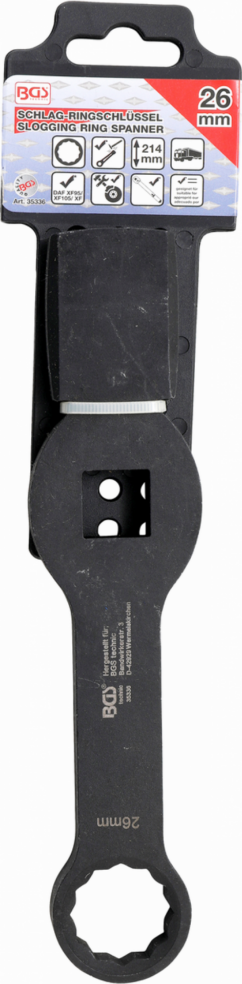 Llave de tubo punzonadora de 26 mm para muñón de dirección DAF XF95 XF105 XF