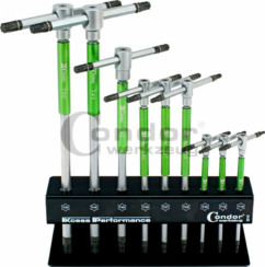Llaves TORX tipo T T10-T50 con estante, juego de 9 piezas. Cóndor-Alemania