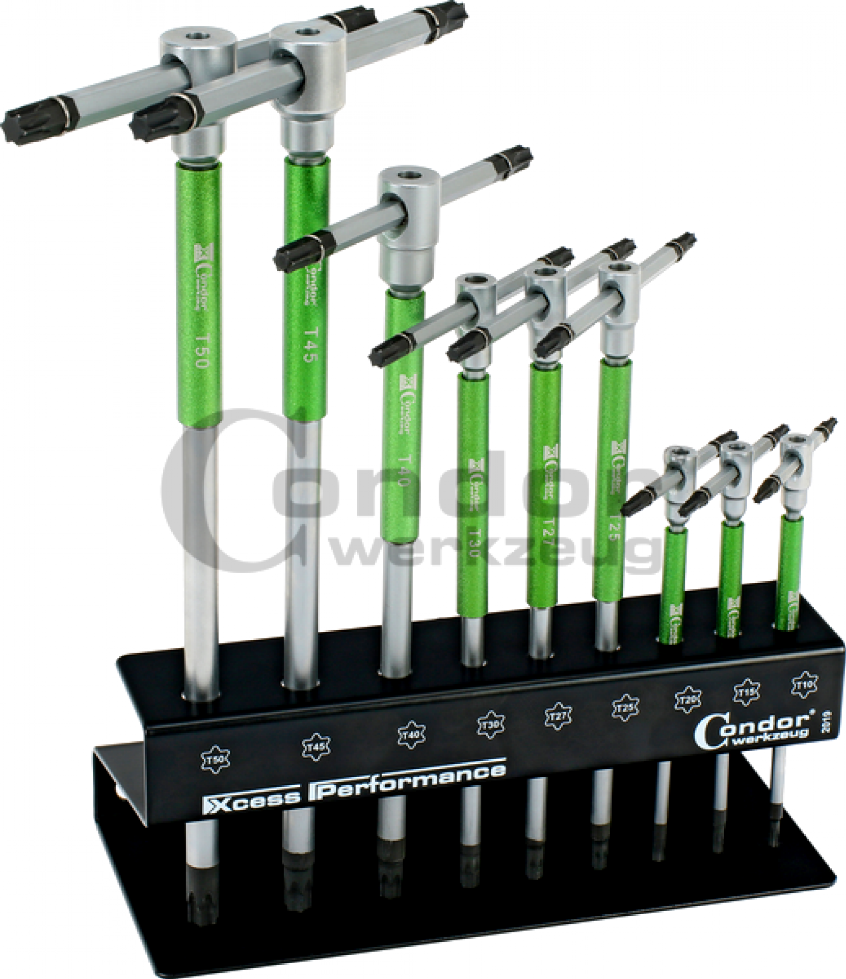 Llaves TORX tipo T T10-T50 con estante, juego de 9 piezas. Cóndor-Alemania - Imagen 3