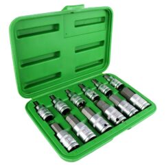 LLAVES AMPUL HEXAGONALES IMBUS H5-H22 CON VASO 1/2'' 12 UNIDADES