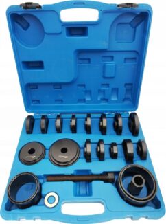 EXTRACTOR DE COJINETES DE BUJE DELANTERO, ADAPTADORES DE MANGUITO 22 ELEMENTOS.