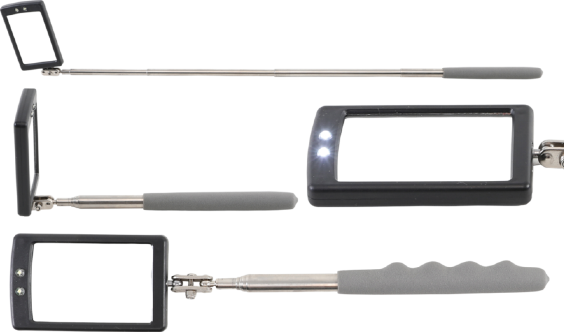 ESPEJO DE DIAGNÓSTICO EXTENSIBLE 41x64 MM CON RETROILUMINACIÓN