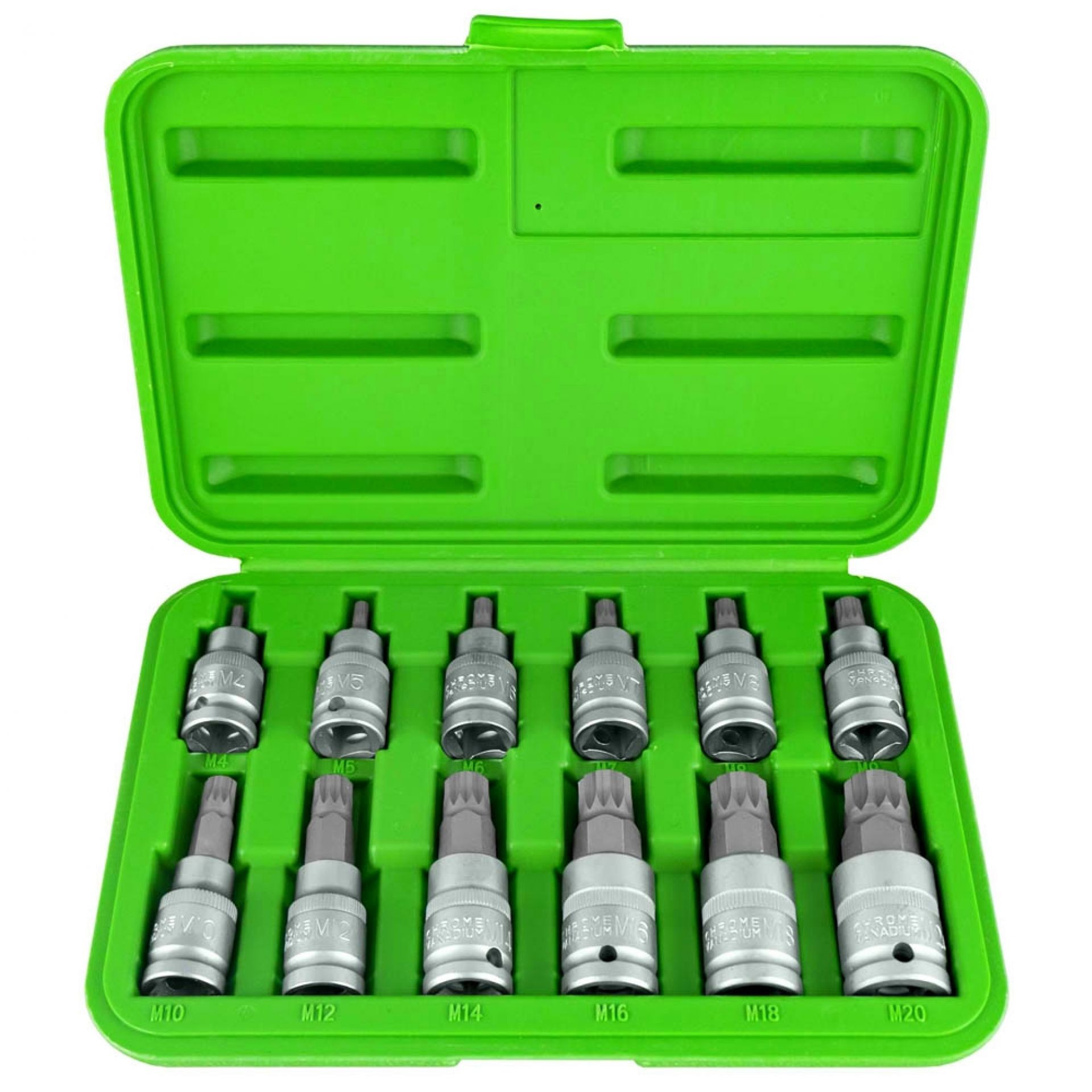 LLAVES ESTRIADAS XZN M4-M20 12 UDS. JUEGO DE LLAVES