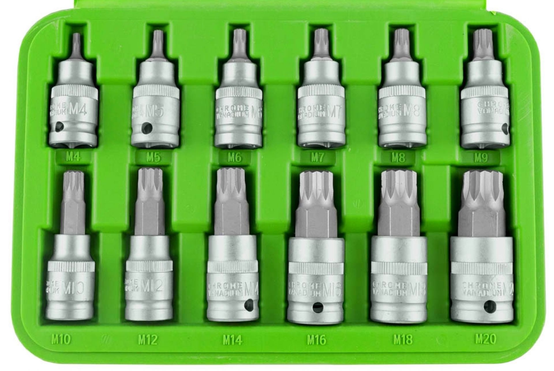 LLAVES ESTRIADAS XZN M4-M20 12 UDS. JUEGO DE LLAVES - Imagen 3