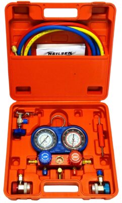 KIT PARA PRUEBA DE FUGAS DE LLENADO DE AIRE ACONDICIONADO, PROBADOR, MEDIDOR