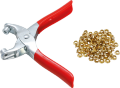 CRIMPER PARA OJALES 4.5mm REMACHADORA DE OJALES + 100 ojales